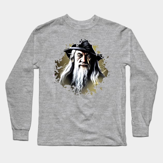 Lord of the rings (Gandalf) Long Sleeve T-Shirt by Pixy Official